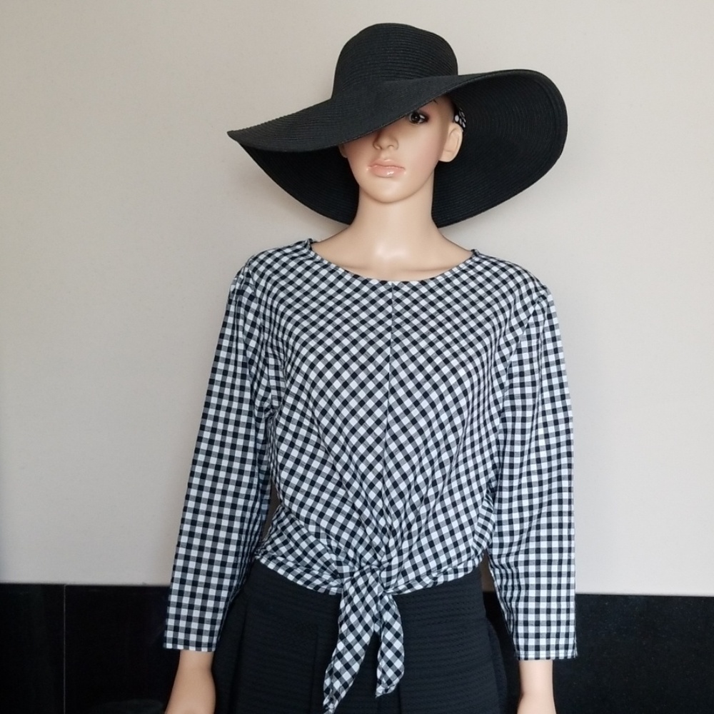 Zara Gingham Top